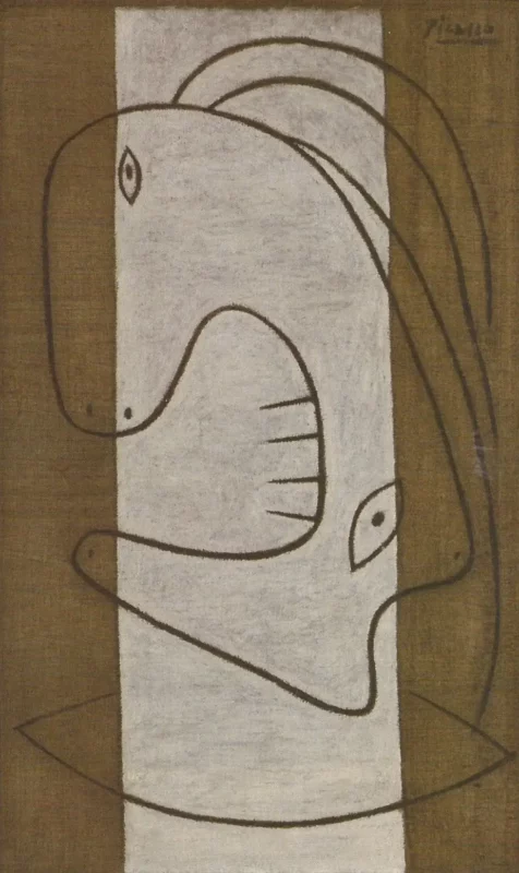 畢卡索 1927 年作品〈女人的頭〉